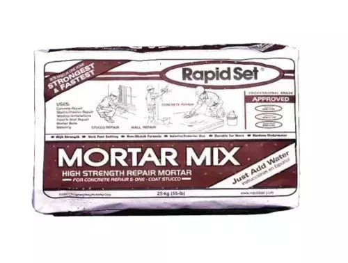 Rapid Set Mortar Mix: 25 lb Box (36 count) image 0