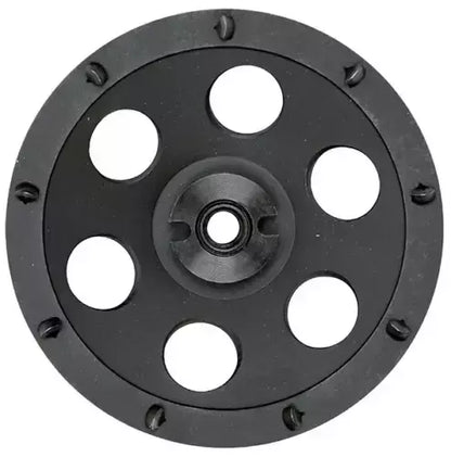 World Diamond Source  - 7" PCD-Zilla Cup Wheel - W/ 9 Large PCD's image 0