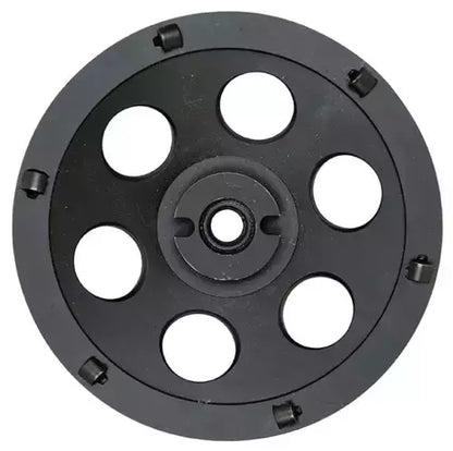 World Diamond Source  - 7" PCD-Zilla Cup Wheel - W/ 6 X-Large PCD's image 0