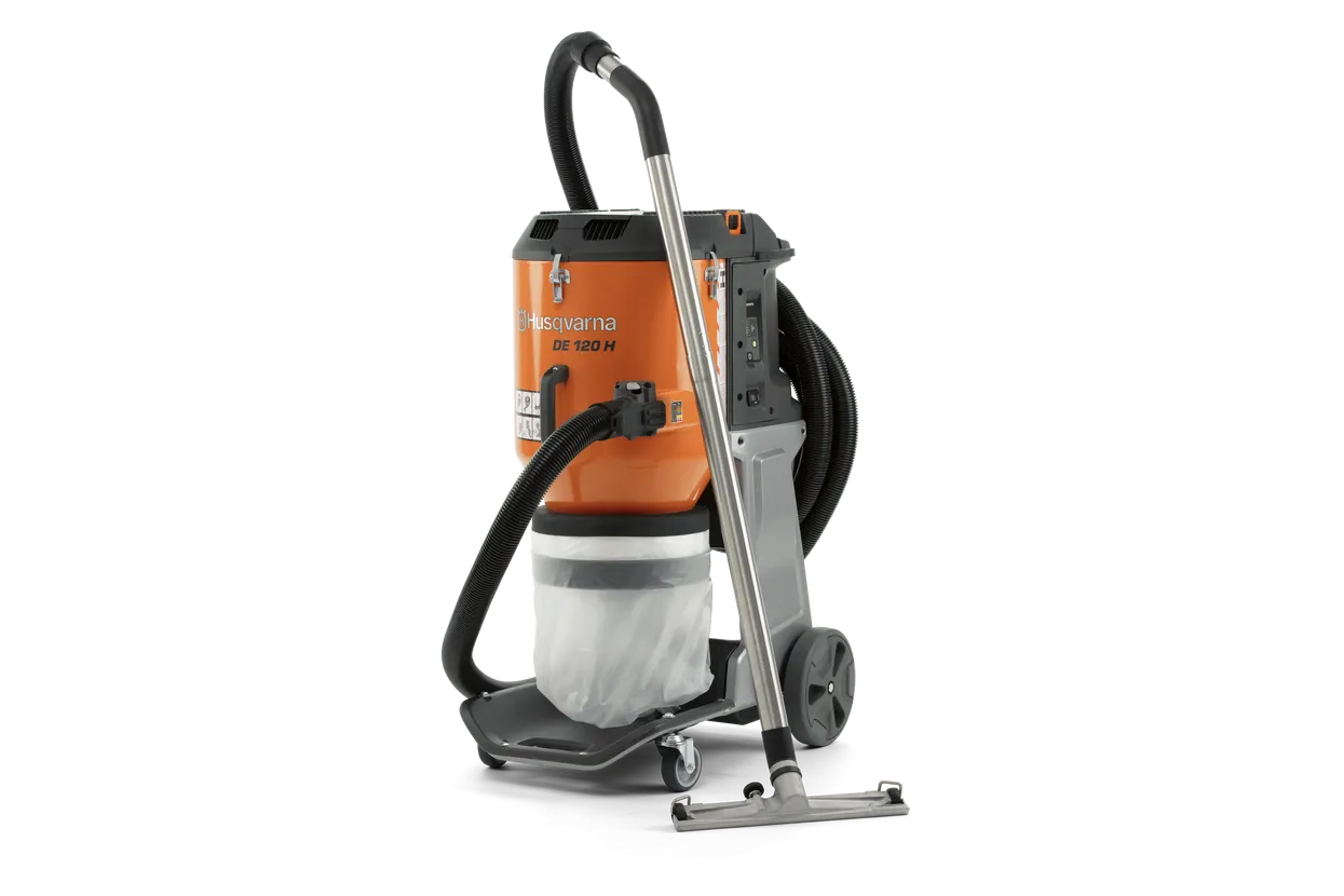 DE120 HUSQVARNA 120V HEPA DUST EXTRACTOR VACUUM image 0