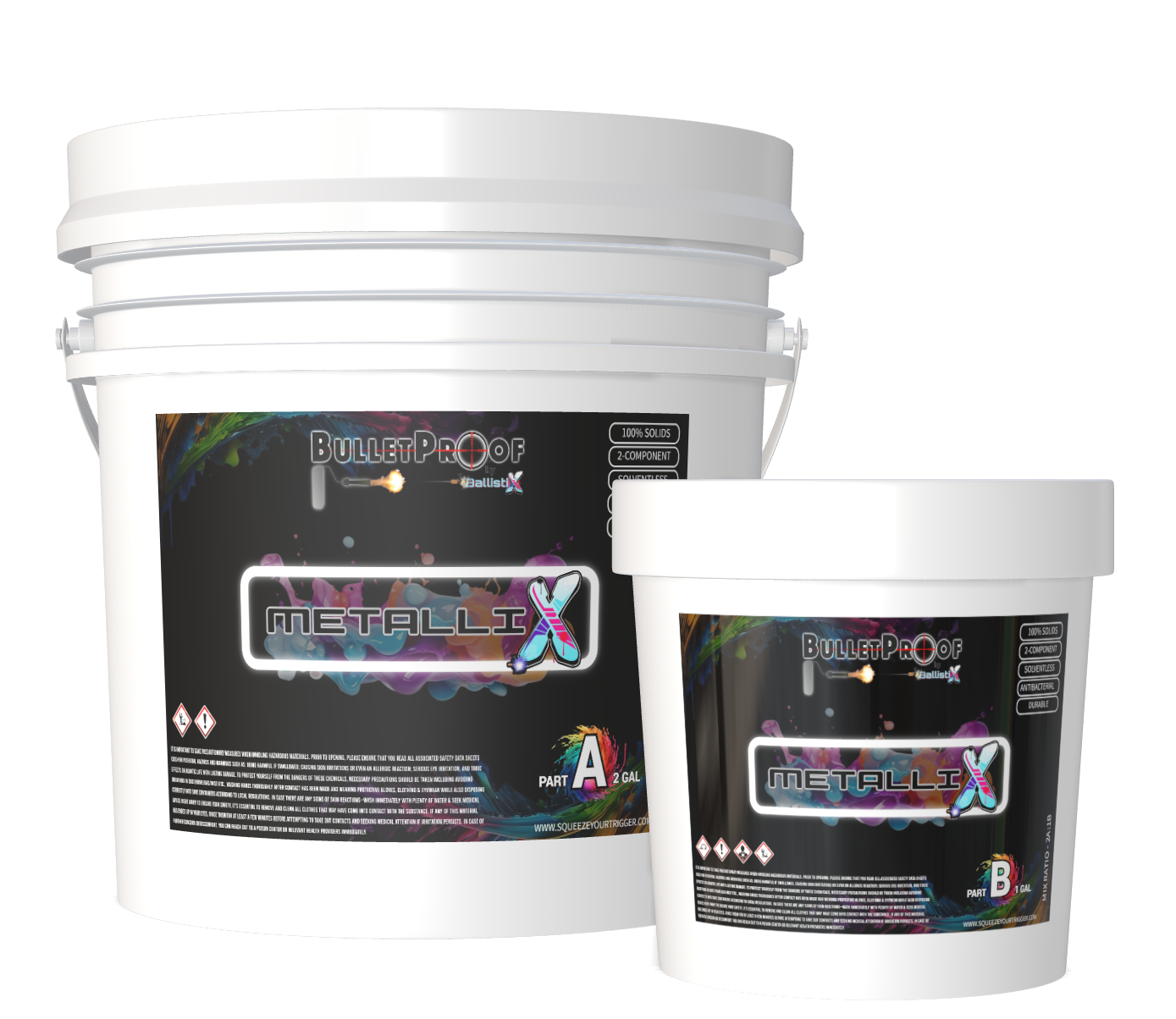 Bulletproof: MetalliX 100% Solids Epoxy - 3 Gallon Kit image 0
