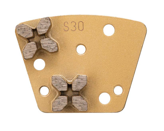 Syntec Trapezoid Bolt On - Double X Segments - 30/40, Extremely Soft (Gold) image