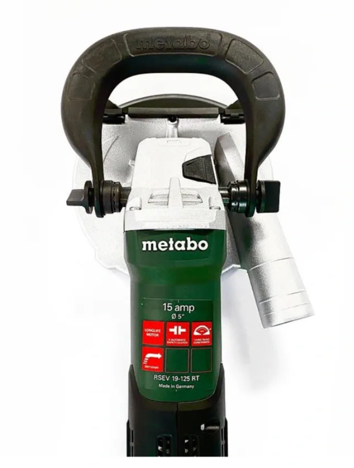Metabo 5" RSEV 19-125 RT Renovation Grinder w/ Plastic Carrying Case image 1