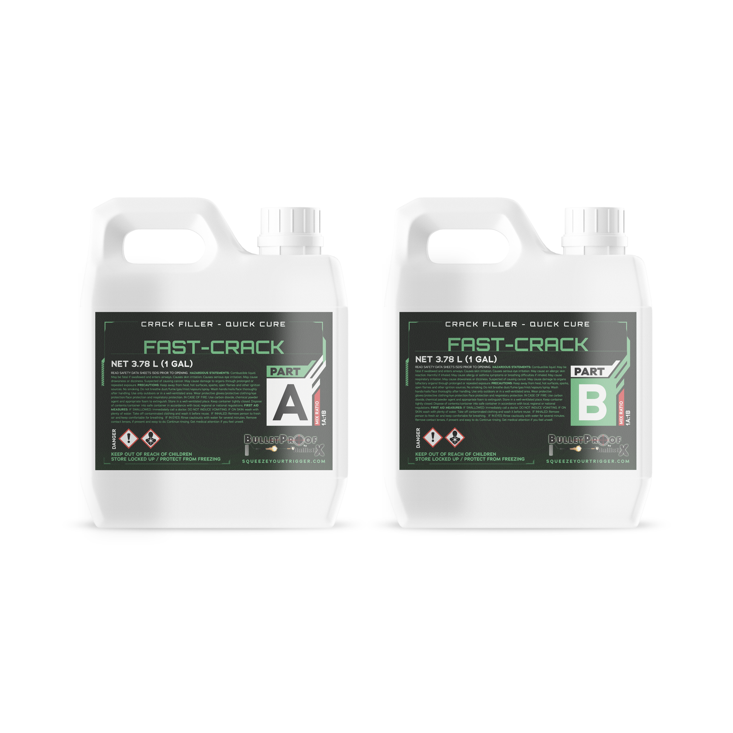 Fast Crack | Quick-Cure Crack Filler (2 GAL KIT) image 0