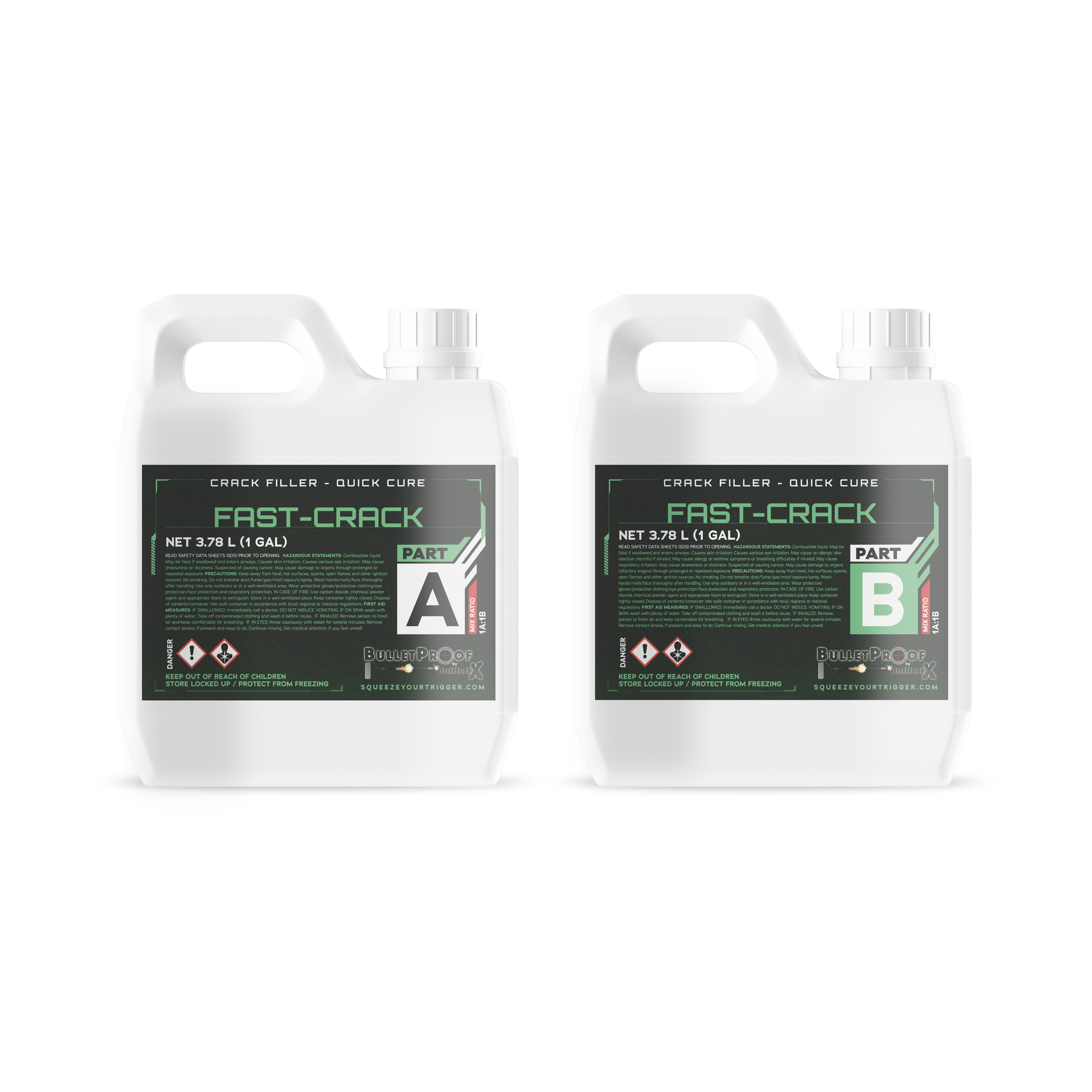 Fast Crack | Quick-Cure Crack Filler (2 GAL KIT) image 0
