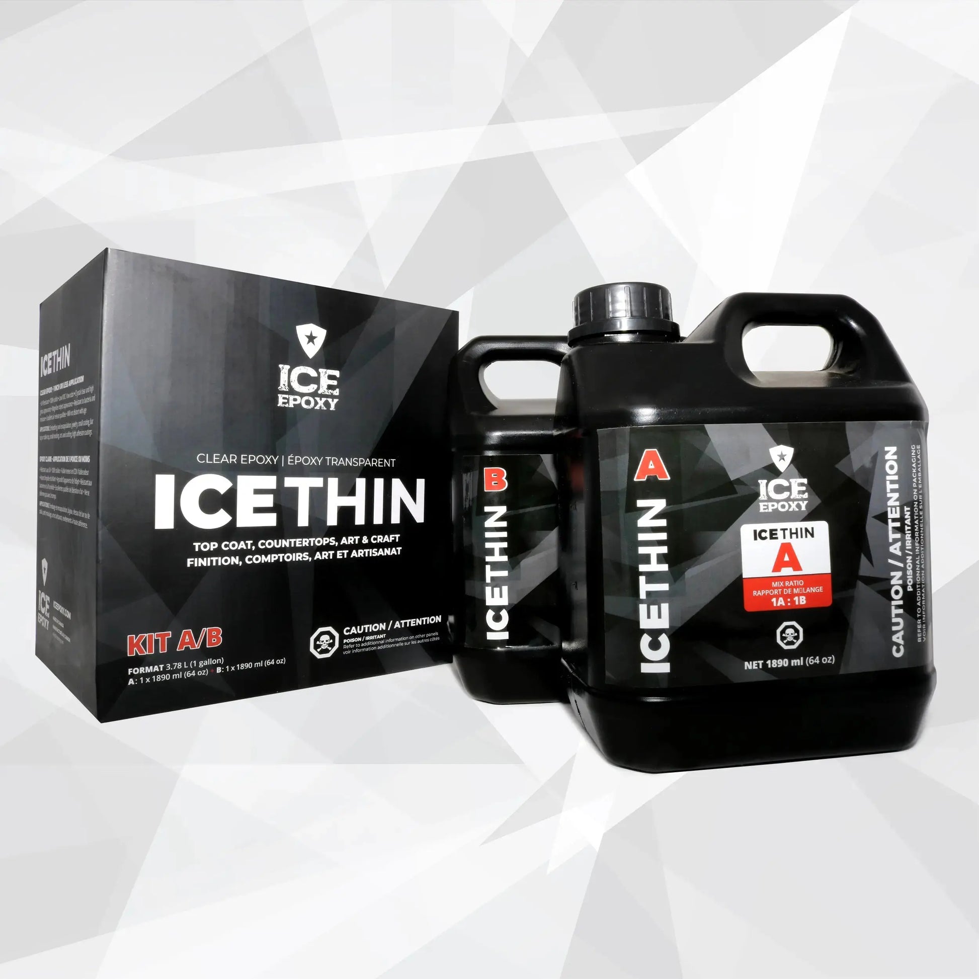 Ice Epoxy: ICE-THIN Flood Coat Crystal Epoxy - 2 Gallon image