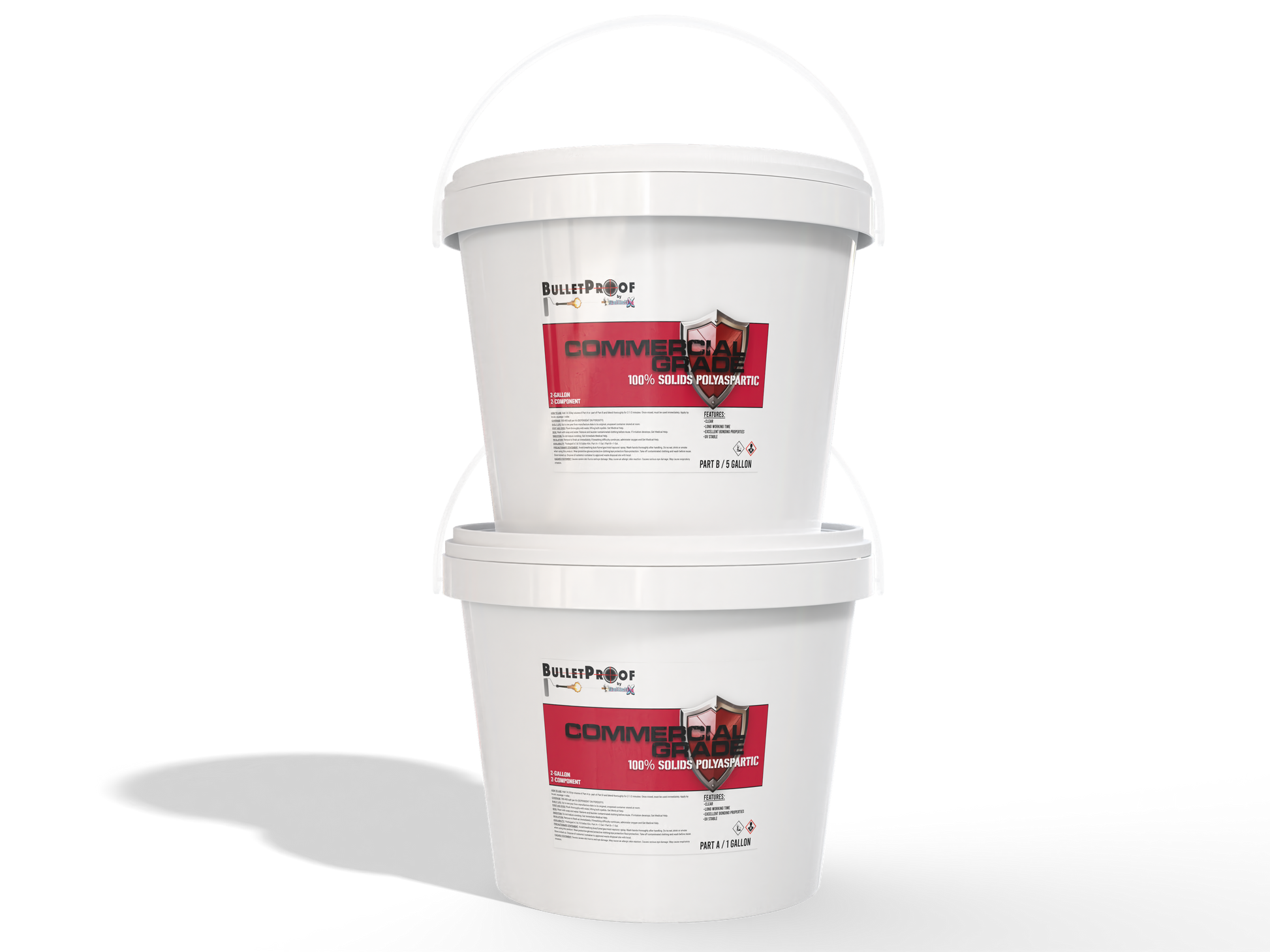 Bulletproof: Commercial Grade - 100% Solids Polyaspartic - 2 Gallons image
