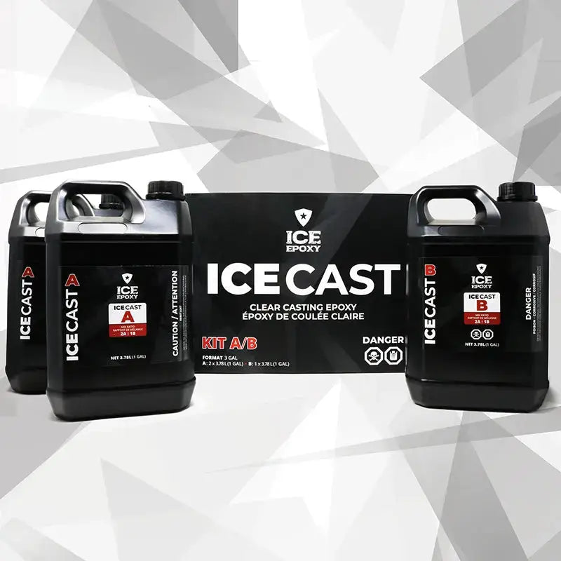 Ice Epoxy: ICE-CAST Deep Pour Crystal Epoxy 3 gallons image 0