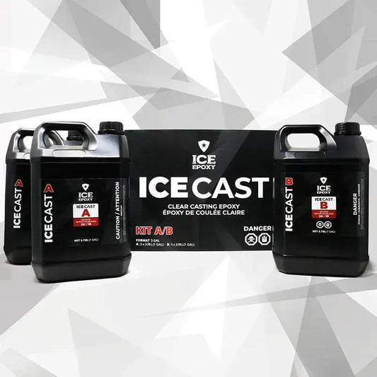 Ice Epoxy: ICE-CAST Deep Pour Crystal Epoxy 3 gallons image 0