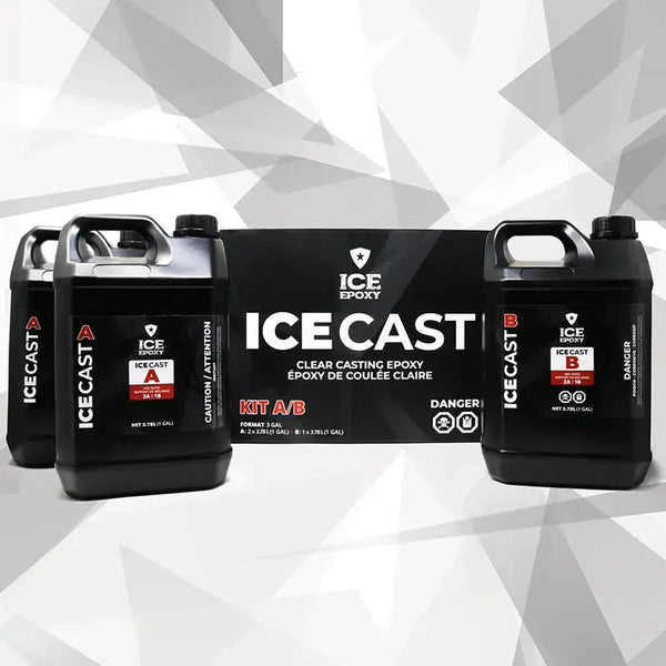 Ice Epoxy: ICE-CAST Deep Pour Crystal Epoxy 3 gallons image 0