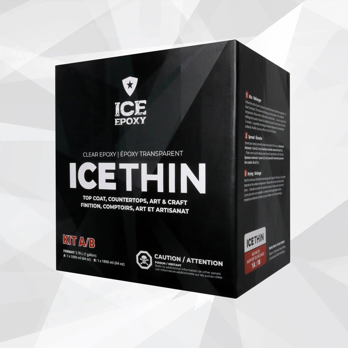 Ice Epoxy: ICE-THIN Flood Coat Crystal Epoxy image 1