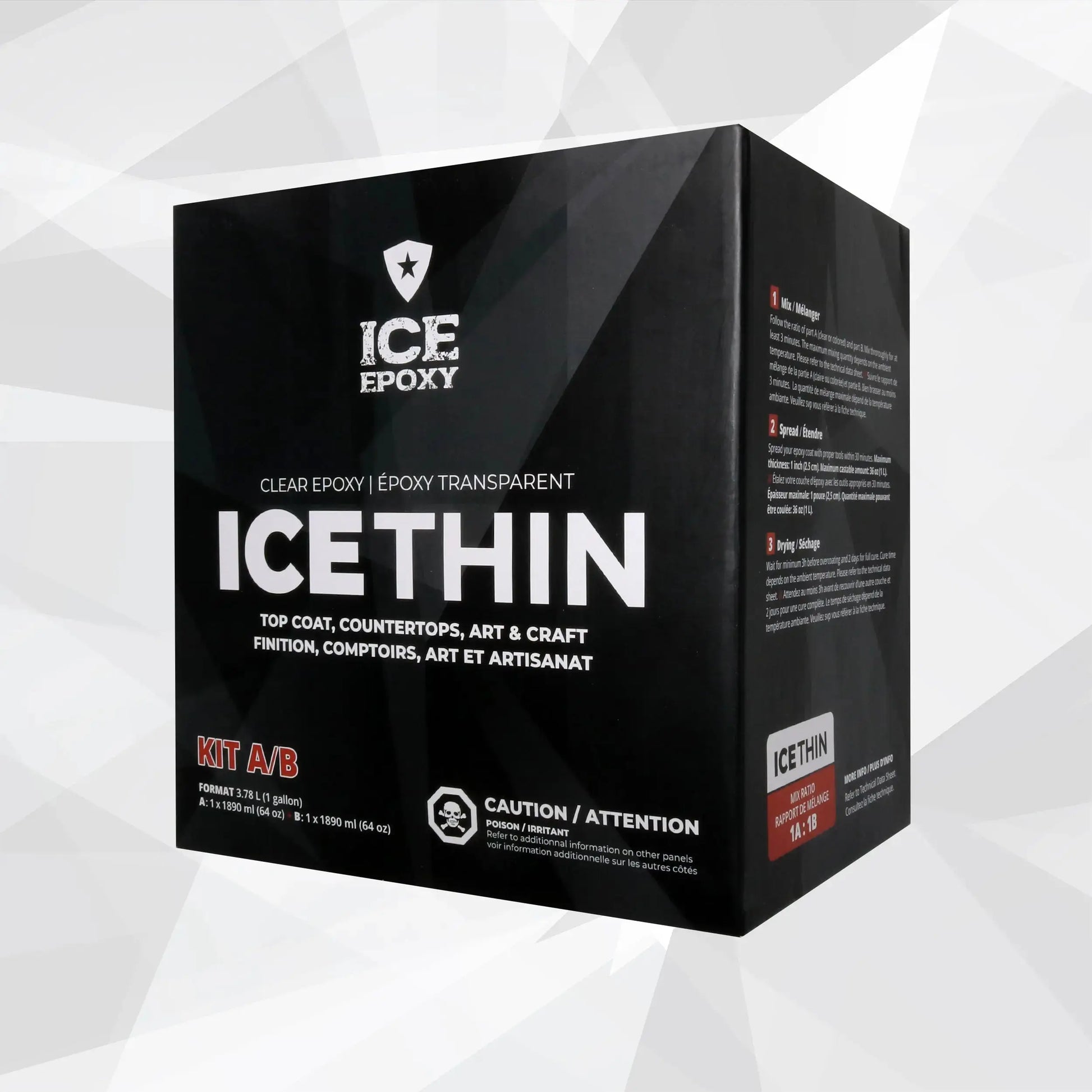 Ice Epoxy: ICE-THIN Flood Coat Crystal Epoxy image 1